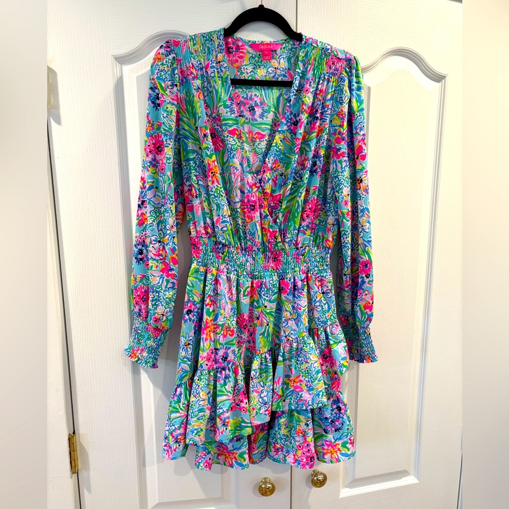 Lilly Pulitzer Flounce Mini Dress, Size 6 (family matching avail!)